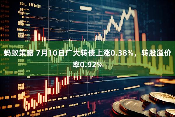 蚂蚁策略 7月10日广大转债上涨0.38%，转股溢价率0.92%